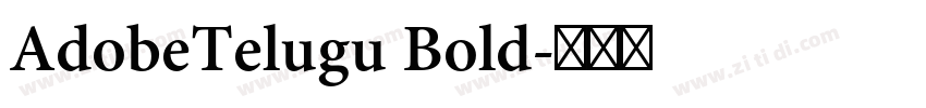 AdobeTelugu Bold字体转换